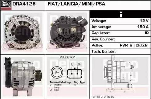 Remy DRA4128 - Alternator furqanavto.az