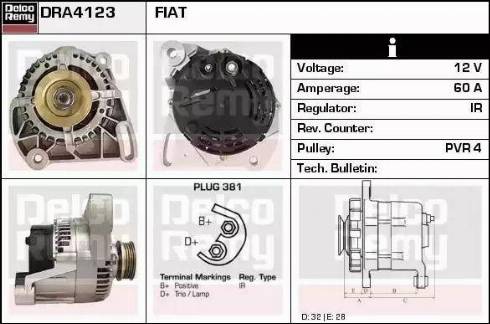 Remy DRA4123 - Alternator furqanavto.az