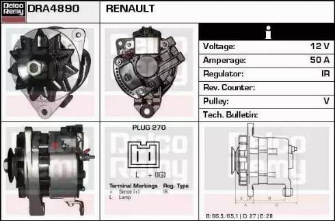 Remy DRA4890 - Alternator furqanavto.az