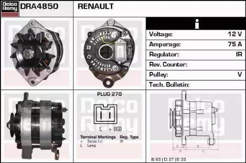 Remy DRA4850 - Alternator furqanavto.az