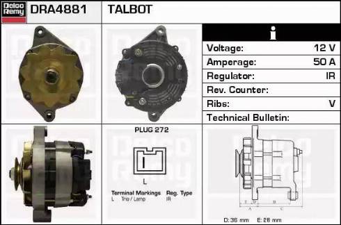 Remy DRA4881 - Alternator furqanavto.az