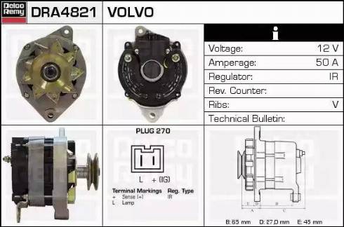 Remy DRA4821 - Alternator furqanavto.az