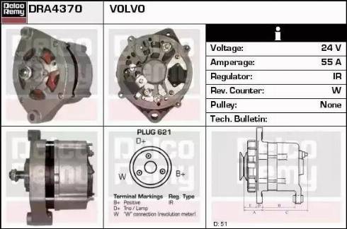 Remy DRA4370 - Alternator furqanavto.az