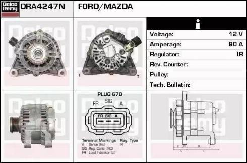 Remy DRA4247N - Alternator furqanavto.az