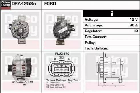 Remy DRA4258N - Alternator furqanavto.az