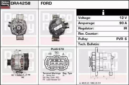 Remy DRA4258 - Alternator furqanavto.az