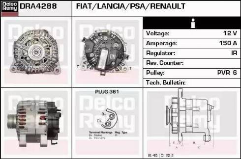 Remy DRA4288 - Alternator furqanavto.az