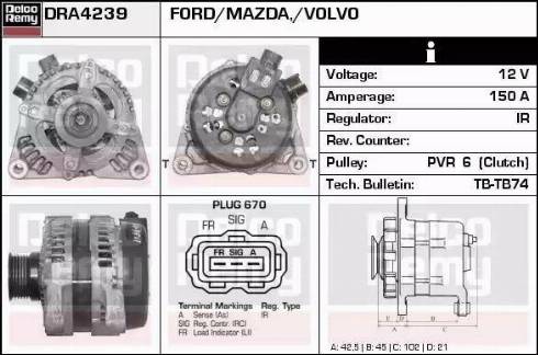 Remy DRA4239 - Alternator furqanavto.az