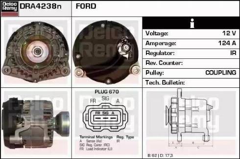 Remy DRA4238N - Alternator furqanavto.az