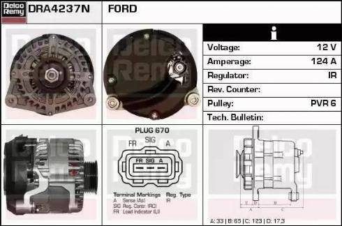 Remy DRA4237N - Alternator furqanavto.az