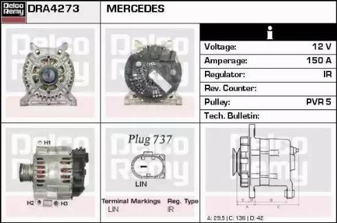 Remy DRA4273 - Alternator furqanavto.az