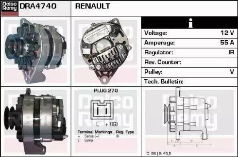 Remy DRA4740 - Alternator furqanavto.az