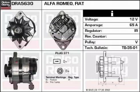 Remy DRA5630 - Alternator furqanavto.az