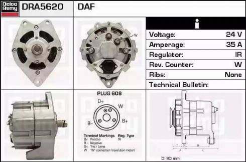 Remy DRA5620 - Alternator furqanavto.az