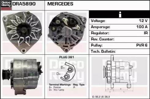 Remy DRA5890 - Alternator furqanavto.az