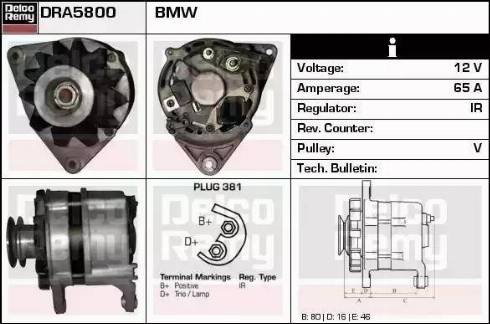 Remy DRA5800 - Alternator furqanavto.az