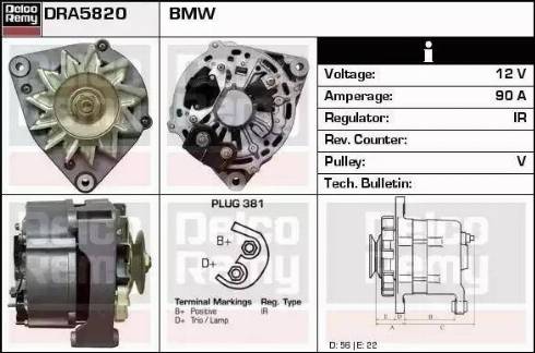 Remy DRA5820 - Alternator furqanavto.az