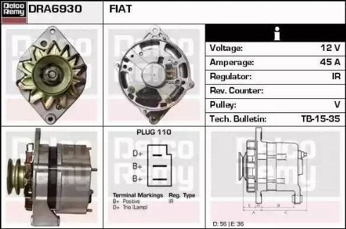 Remy DRA6930 - Alternator furqanavto.az