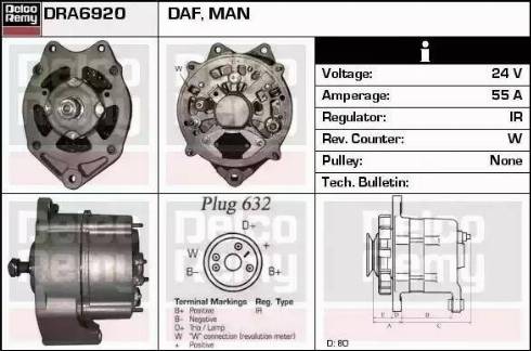 Remy DRA6920 - Alternator furqanavto.az