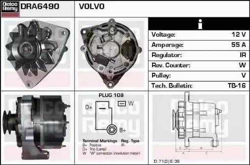 Remy DRA6490 - Alternator furqanavto.az