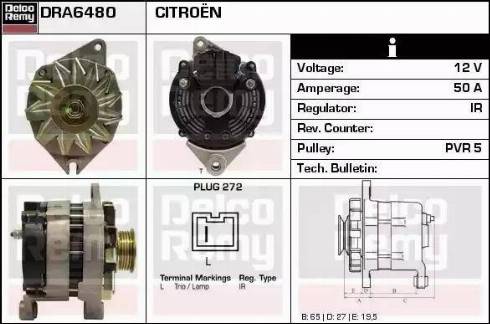 Remy DRA6480 - Alternator furqanavto.az