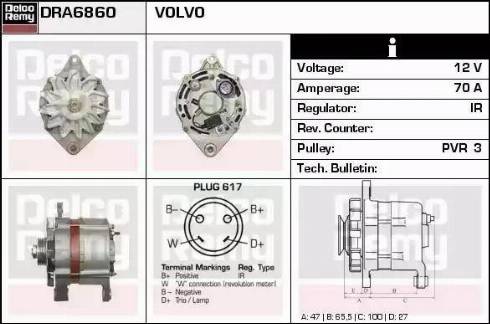 Remy DRA6860 - Alternator furqanavto.az