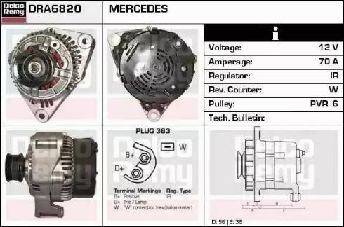 Remy DRA6820 - Alternator furqanavto.az