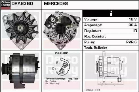 Remy DRA6360 - Alternator furqanavto.az