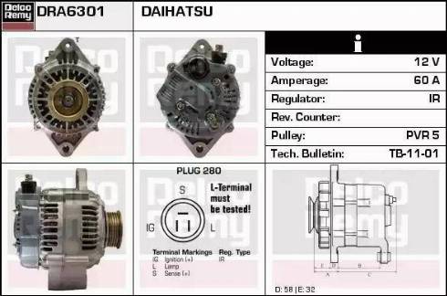 Remy DRA6301 - Alternator furqanavto.az