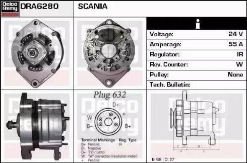 Remy DRA6280 - Alternator furqanavto.az