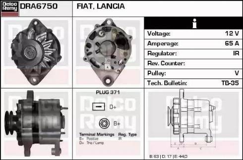 Remy DRA6750 - Alternator furqanavto.az