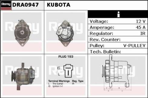 Remy DRA0947 - Alternator furqanavto.az