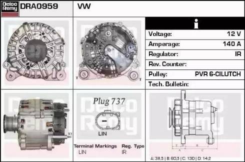 Remy DRA0959 - Alternator furqanavto.az