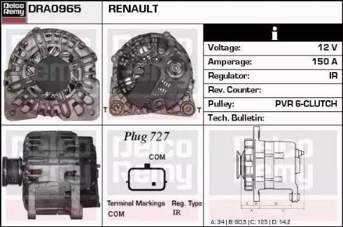 Remy DRA0965 - Alternator furqanavto.az