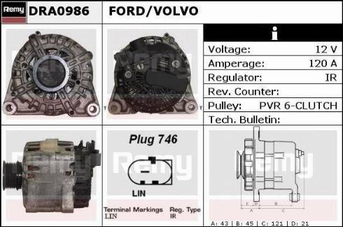 Remy DRA0986 - Alternator furqanavto.az