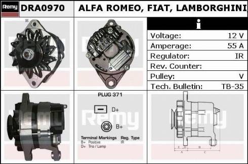 Remy DRA0970N - Alternator furqanavto.az