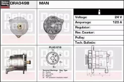 Remy DRA0498 - Alternator furqanavto.az