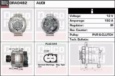 Remy DRA0482 - Alternator furqanavto.az