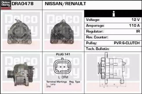 Remy DRA0478 - Alternator furqanavto.az