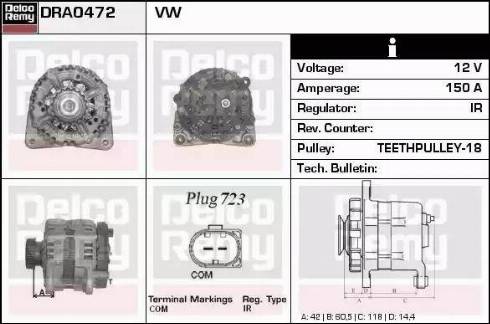 Remy DRA0472 - Alternator furqanavto.az