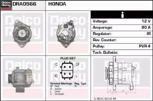 Remy DRA0566 - Alternator furqanavto.az