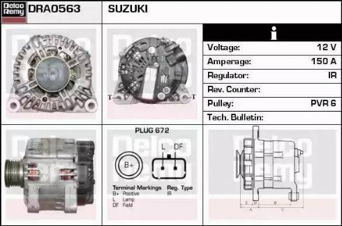 Remy DRA0563 - Alternator furqanavto.az