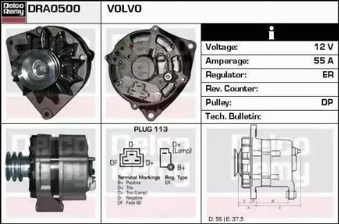 Remy DRA0500 - Alternator furqanavto.az