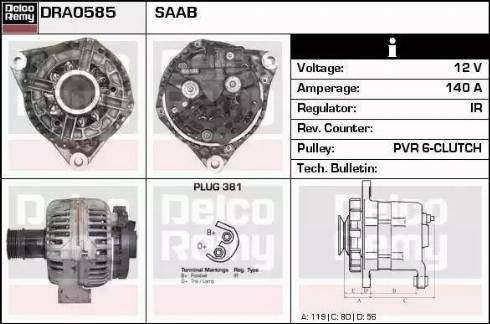 Remy DRA0585 - Alternator furqanavto.az