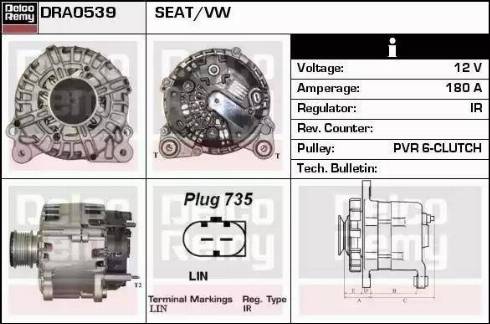 Remy DRA0539 - Alternator furqanavto.az