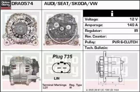 Remy DRA0574 - Alternator furqanavto.az