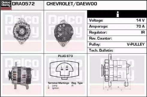 Remy DRA0572 - Alternator furqanavto.az