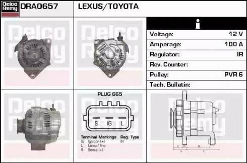 Remy DRA0657 - Alternator furqanavto.az