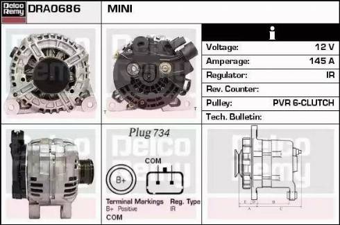 Remy DRA0686 - Alternator furqanavto.az