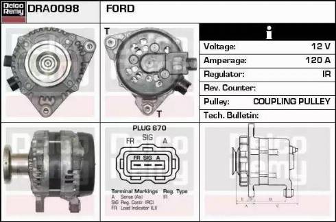 Remy DRA0098 - Alternator furqanavto.az